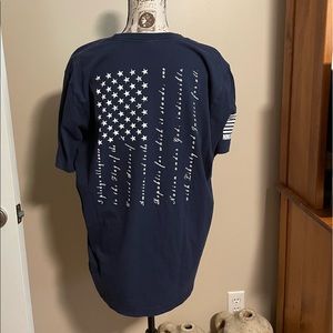 🔴 Nine line navy blue pledge t-shirt, 2XL